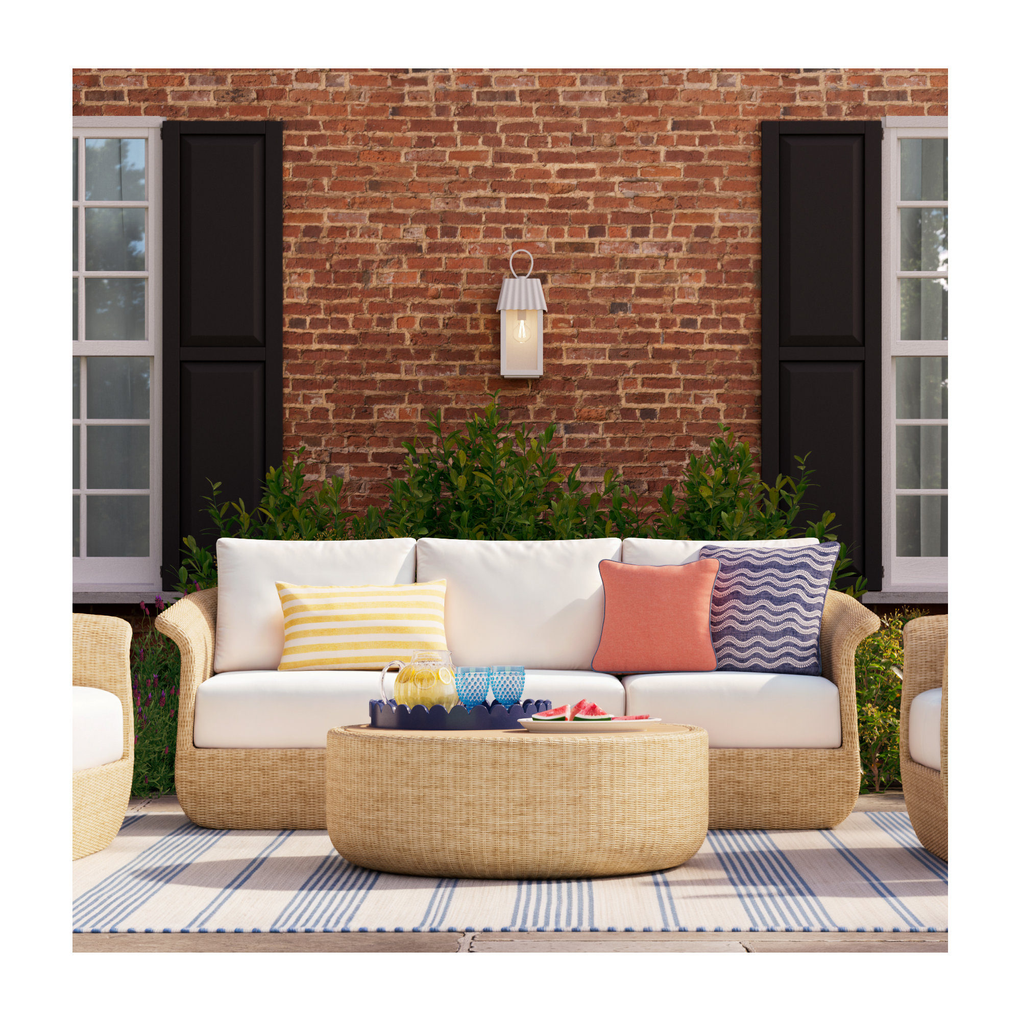 Godin Single Light Outdoor Wall Light, Shelter White
