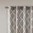 Fretwork Print Grommet Top Window Curtain Panel With Geometric Pattern And Soft Light Filtering Functionality.-534900649-534900651