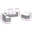 Canapé modulaire d'extérieur Vidaxl