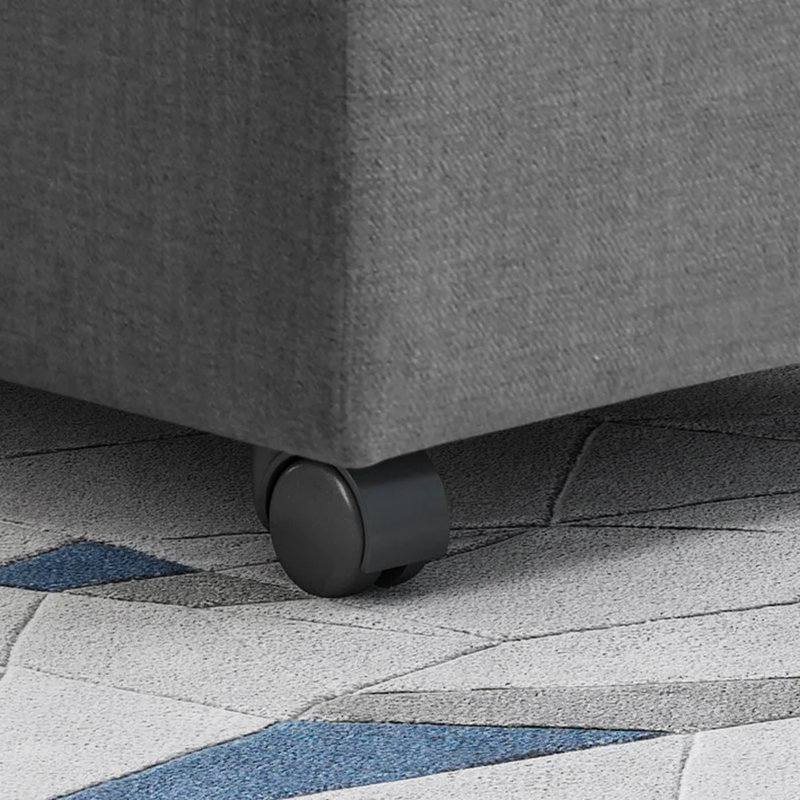 Storage In Grey Fabric With Caster Wheels For Superior Home And Office Organized
