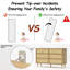 Commode à 6 tiroirs, commode pour chambre en rotin