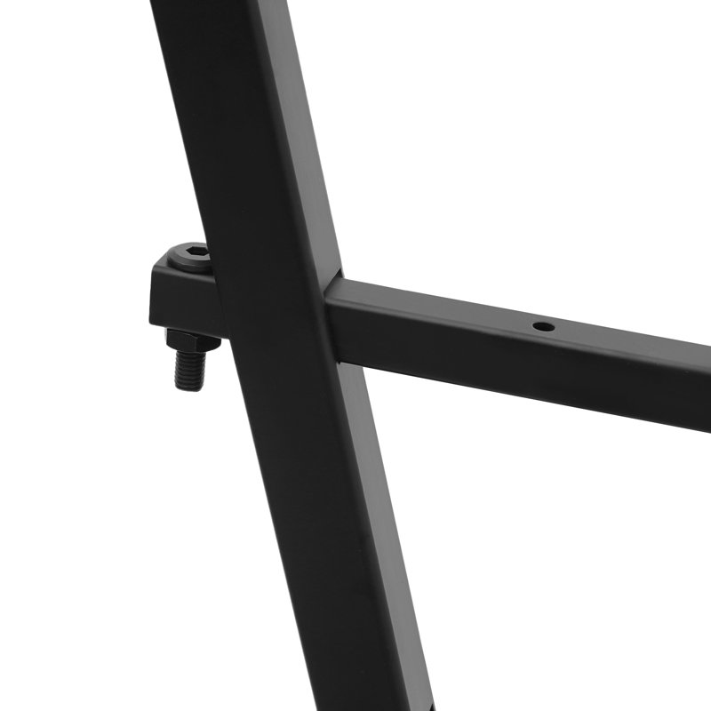 Étagère de rangement horizontale en bois robuste à 4 niveaux, Noir