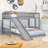 Addisun Twin over Twin L-Shaped Bunk Bed with Slide-1810638891