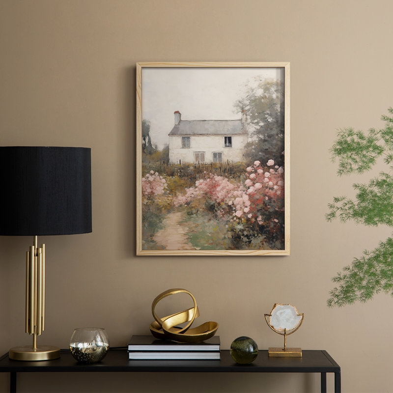«Vintage Landscape XXVIII», reproduction encadrée - bois massif, Naturel, H 30 po x l 24 po