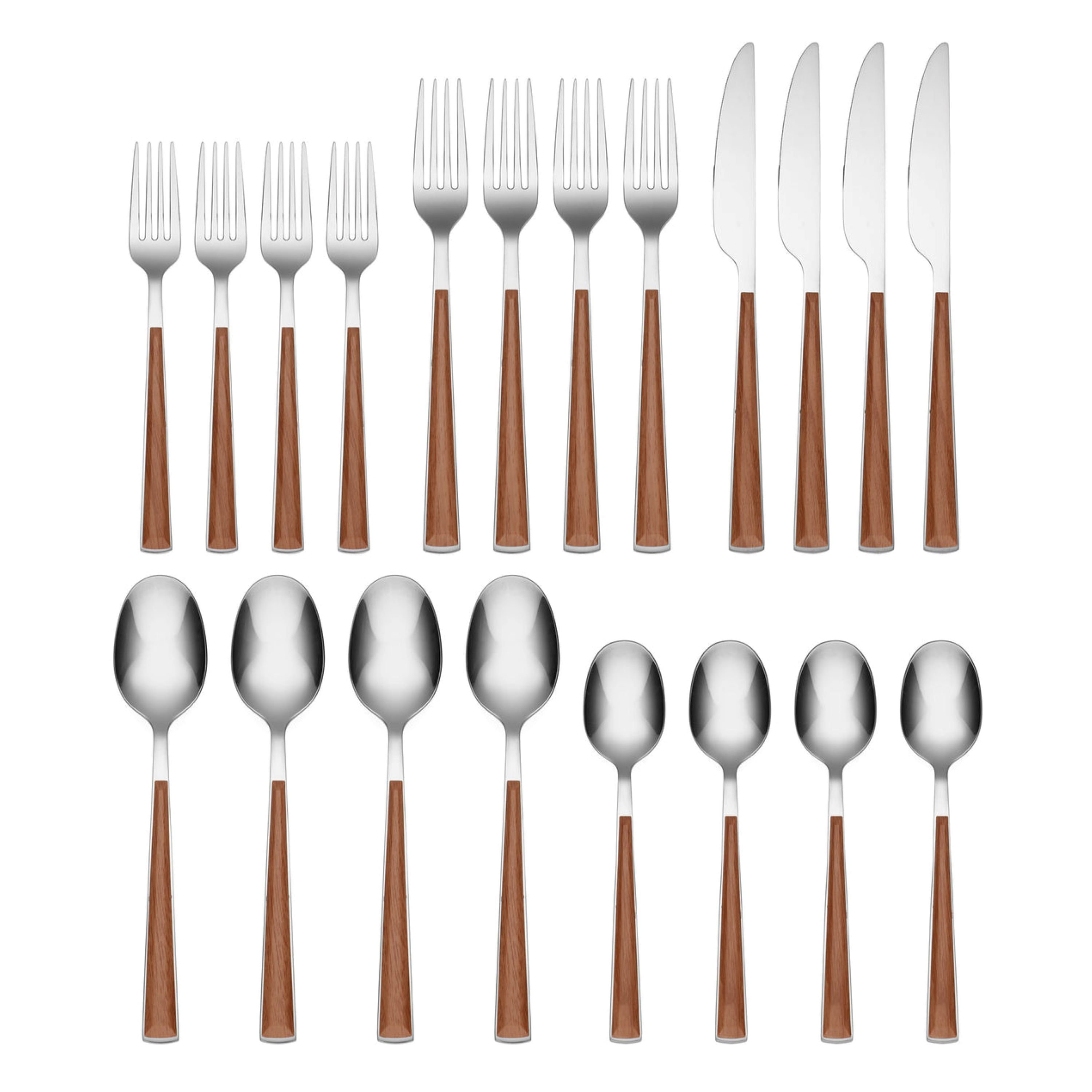 Cambridge Silversmiths Cambridge Esben Beachwood 20-Piece Flatware Set | Wayfair