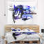 Tapisserie abstraite de tache bleue-28484881