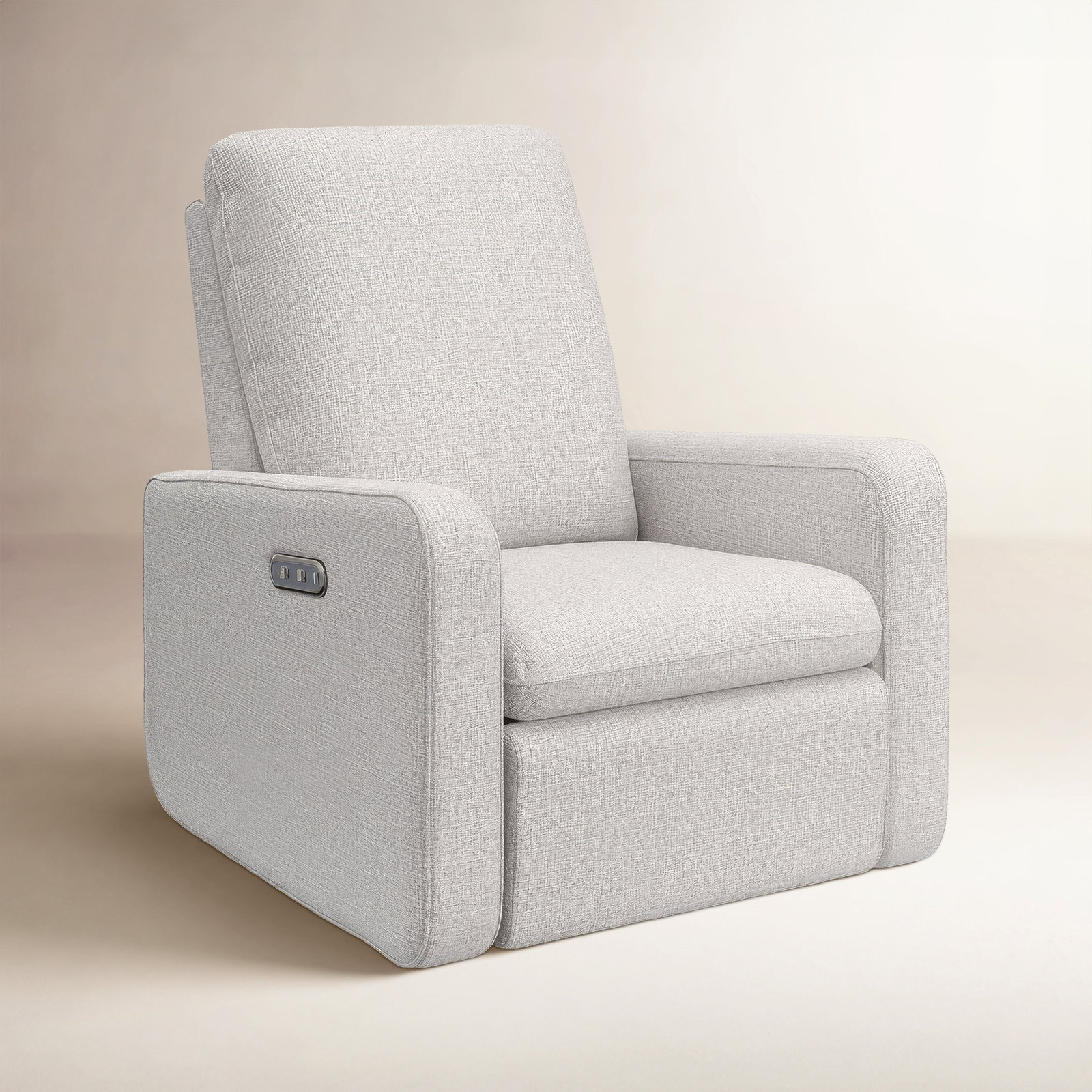 Teddi Swivel Nursery Chair, Steel Basketweave