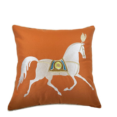 Animal Print Cotton Reversible Pillow Cover