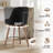 Klayden Swivel 26'' Upholstered Counter Stool with Solid Wood Frame-810335870