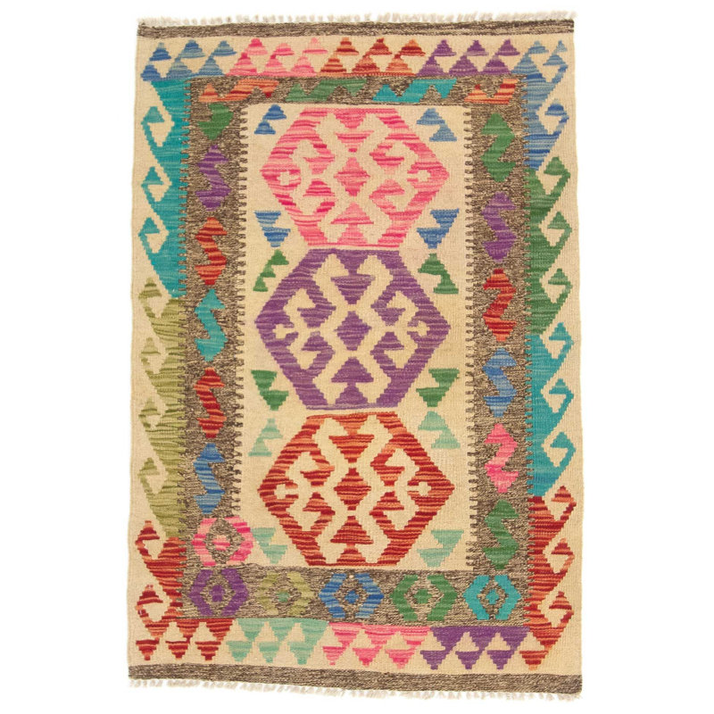 Geometric Hand Woven 80cm X 120cm Area Rug
