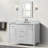 48” Single Vanity Set With White Carrara Marble Top and Mirror-496726716