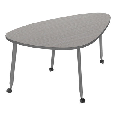 Table mobile à triangles arrondis - collaboration de groupe polyvalente