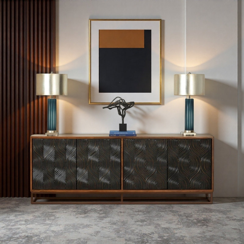 Buffet Classical Furniture, H 31,5 po x l 70,87 po x P 17,72 po 