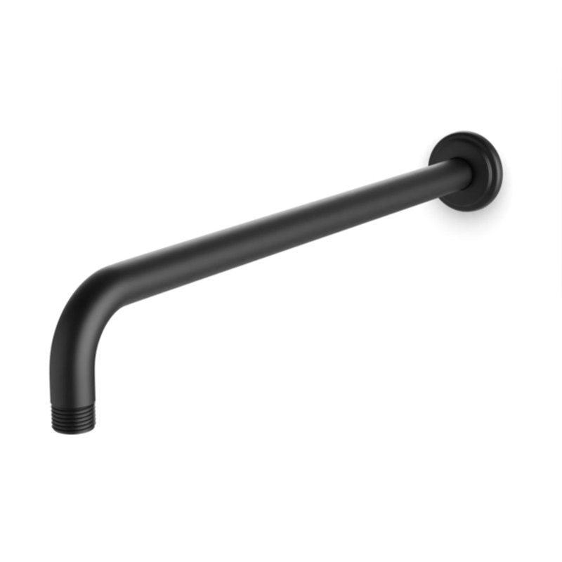 Classic Shower Arm Wall Mounted Polished Nickel, Matte Black