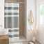 Rideau de douche spa gaufré gris 36 x 72 po avec traitement 3M-1306089509-1241060351