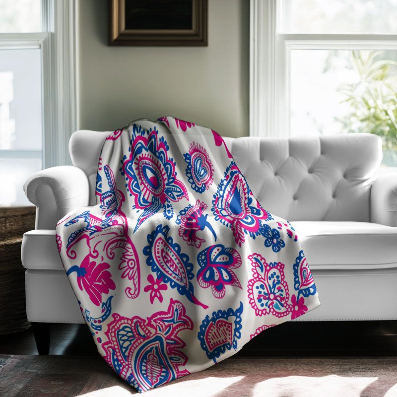 Motif de balise maritime - 1 pièce Sherpa Premium, L 50 po x L 60 po, Motifs occidentaux élégants