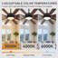 Ventilateur de plafond 60 pouces avec lumières et télécommande, ventilateur noir, DEL 3000-6000K, moteur réversible silencieux, 10 pales, 6 vitesses, pour le salon de la chambre à coucher