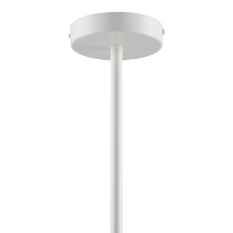 Sunlit Squiggle 2-Arm Pendant Light In Walnut Black, Natural/White