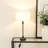 Reselva Brushed Chrome Silver Candlestick Slim Table Lamp Base-183050165