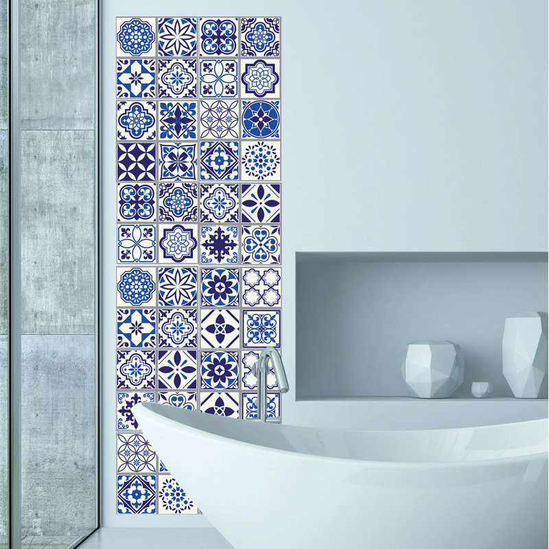 20cm W x 20cm L PVC Peel and Stick Mosaic Tile