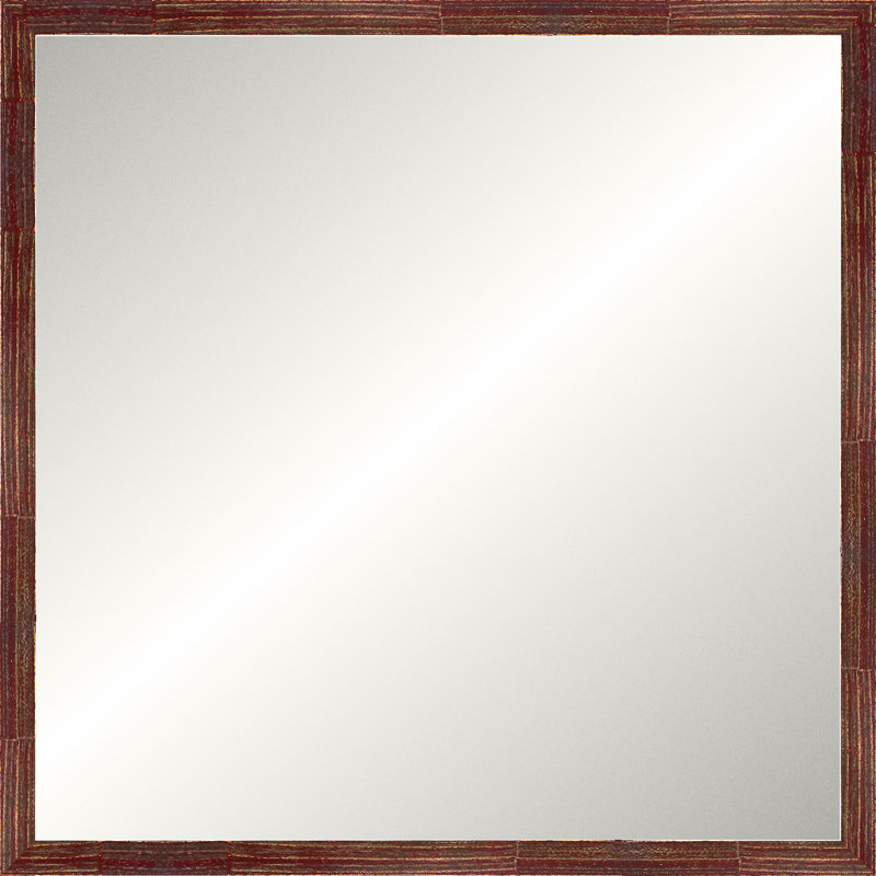 Merlot Modern Luxe Mirror, Small Square