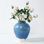 Approx. 11 Inches High Green-Blue Vase with Unfinished Base