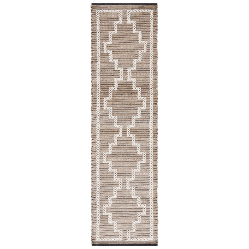Tapis en fibre naturelle 375 Adriyel, Tapis de couloir 2 pi 3 po x 9 pi