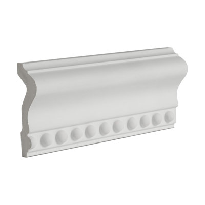 Échantillon de moulure en polyuréthane à points longs 1 po x 2-3 / 4 po x 6 po