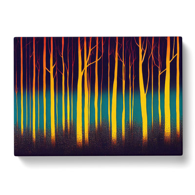 Evocative Abstract Forest - Wrapped Canvas