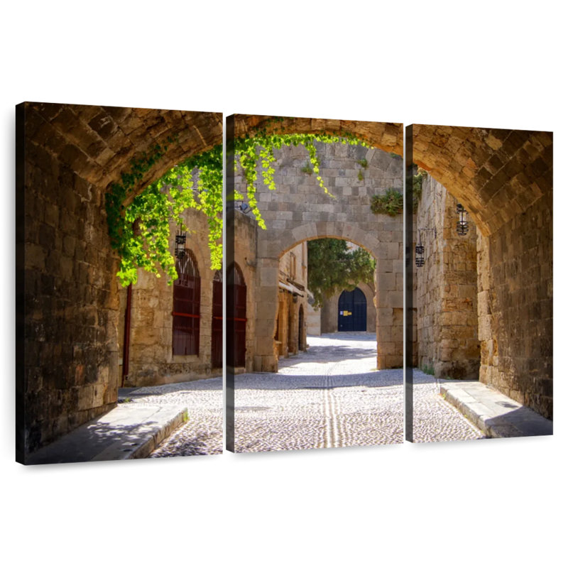 Sireci Old Street In Rhodes, 20" H x 33" W