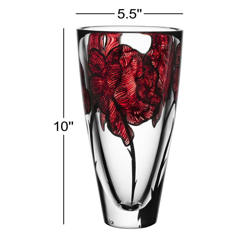 Tattoo Handmade Glass Table Vase