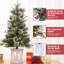 Arbre de Noël artificiel 2 pièces, 3 pi avec 78 lumières DEL, arbre de Noël artificiel à piles