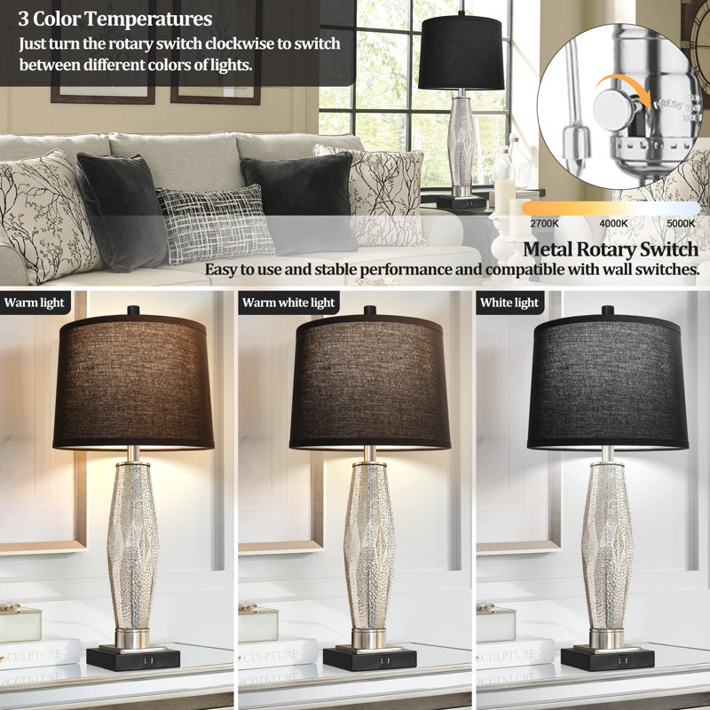 Lampe de table en métal Jahirah