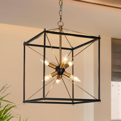 Luminaire suspendu 6 lumières Yoslan