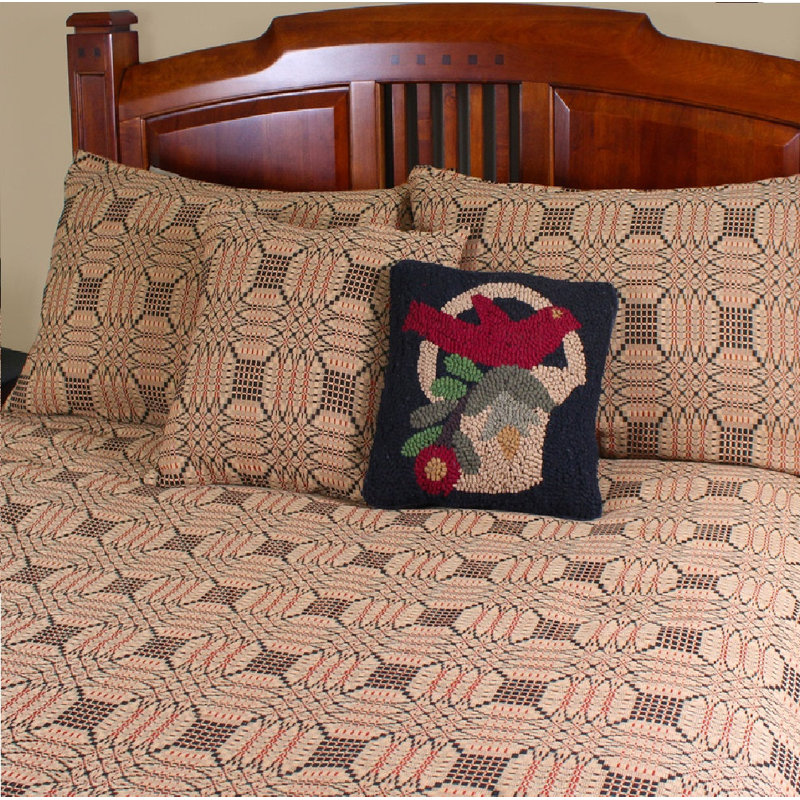 Drap géométrique jacquard