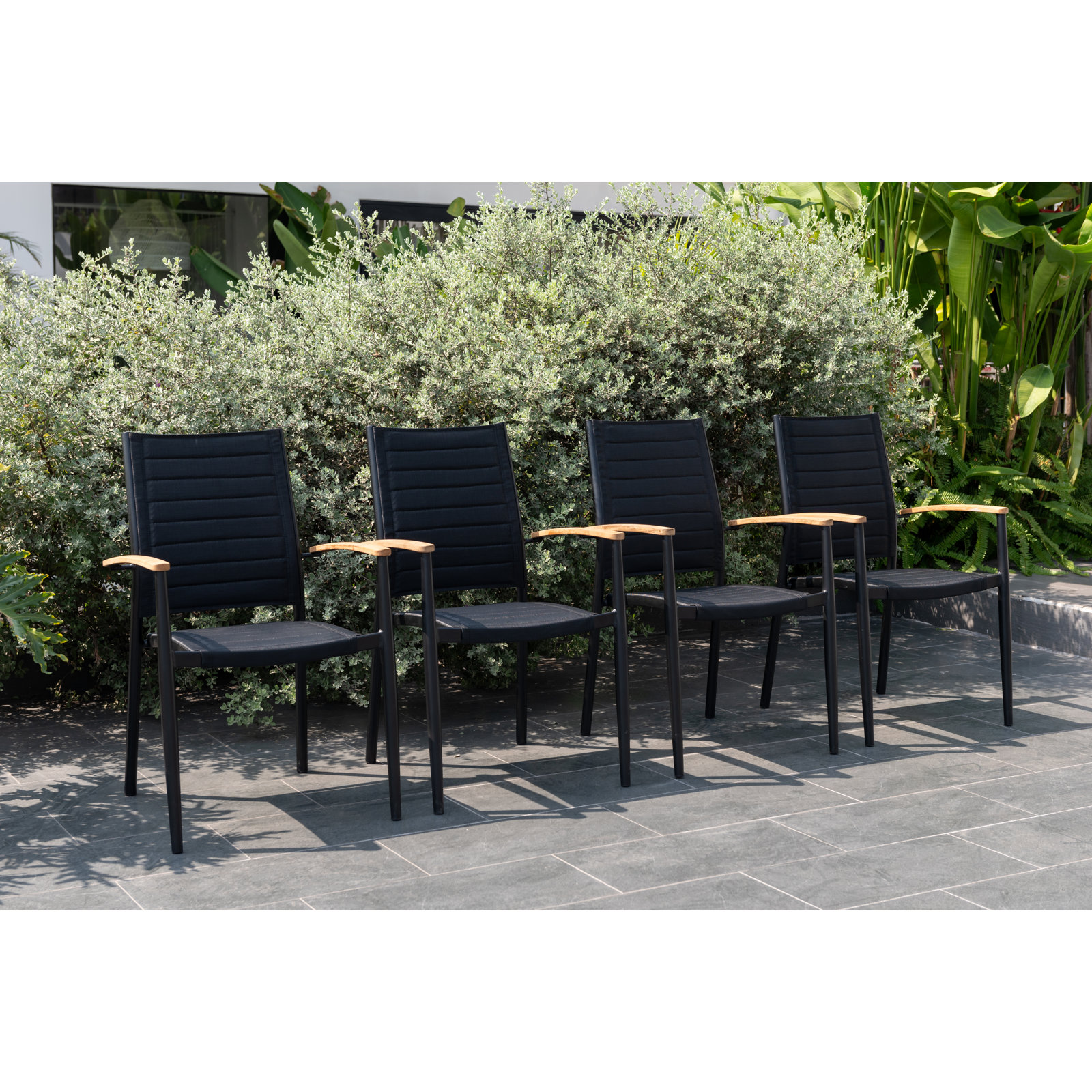 Cenka 87" Teak Patio Dining Set