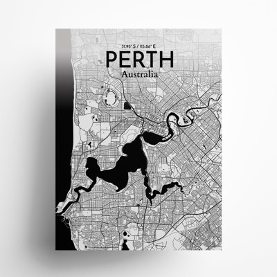 «Perth City Map», impression