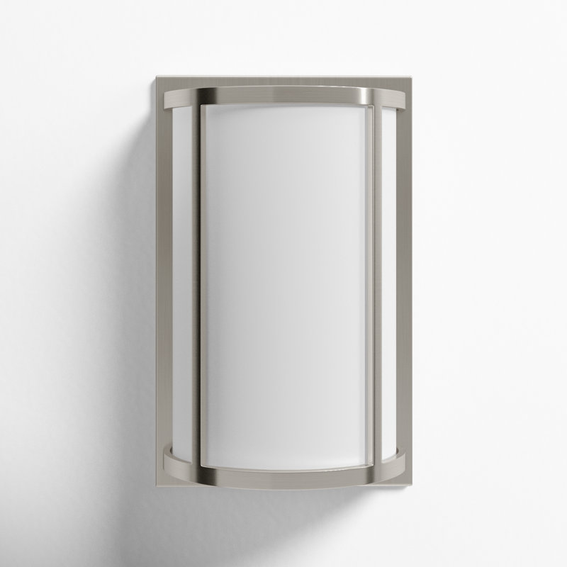 Steel Flush Mounted Sconce, Brushed Nickel