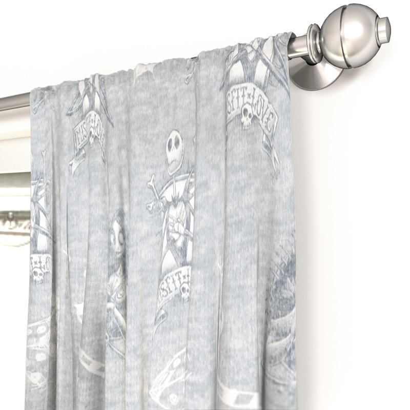 Paire de rideaux semi-transparents en microfibre