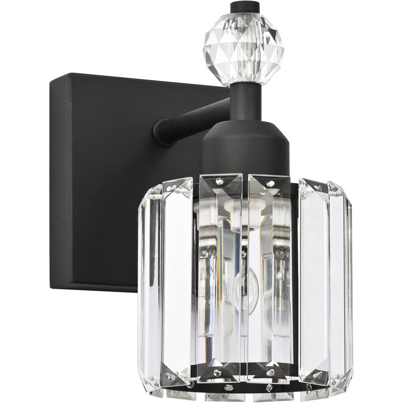 Luminaire de salle de bain moderne en cristal, compatible avec les ampoules E26, conception imperméable, installation facile, homologué UL