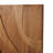 Wooden Wavy Carved Abstract Brown Wall Decor Set