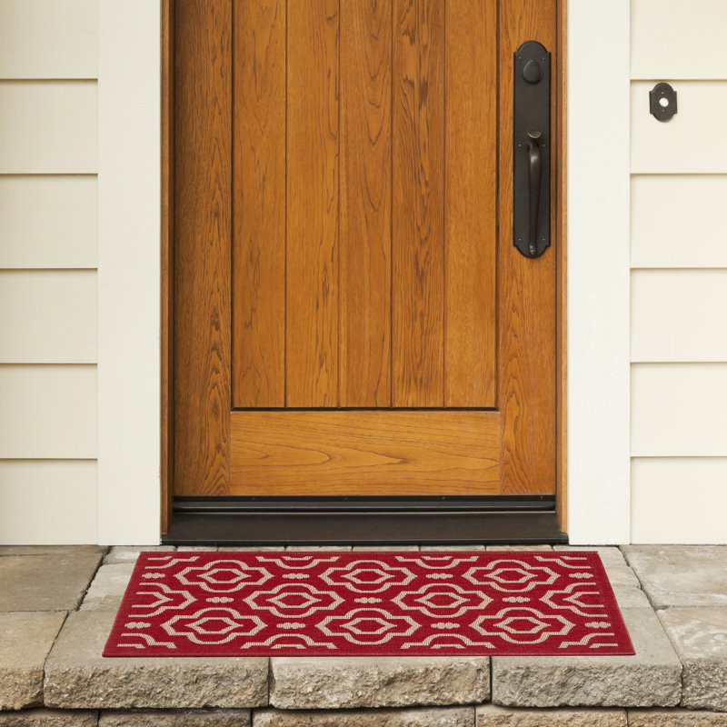 Herefordshire Performance Geometric Indoor/Outdoor Area Rug, Rectangle 2' x 3'7"