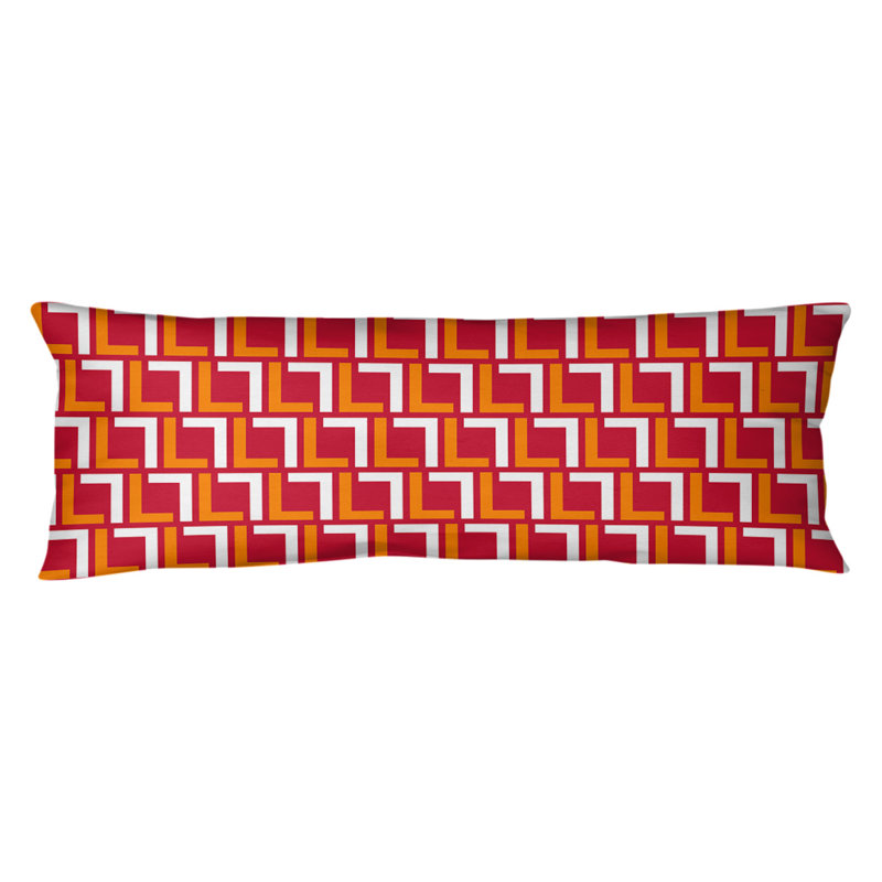 Oreiller de soutien moyen Tampa Bay Football, Microfibre, Orange / blanc / rouge