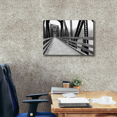 Old Railroad Bridge' by Lori Deiter Canvas Wall Art