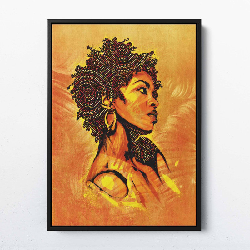 Lauryn Hill - Print on Canvas, 91cm H x 61cm W x 5cm D, Black Framed