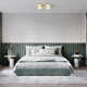 Olly 2 Light Glass Semi Flush Mount
