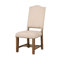 Mobilier de salle à manger rembourré en tissu 5 pièces