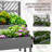 Outsunny Raised Garden Bed With Trellis