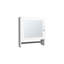 19.7" H X 17.7" W White Mirror Cabinet With Towel Rack - And Functional For Bath Kitchen, Two Interior Shelves Rack, 19.7"x17.7", Contemporary Practical Ideal Bathroom &-531901167