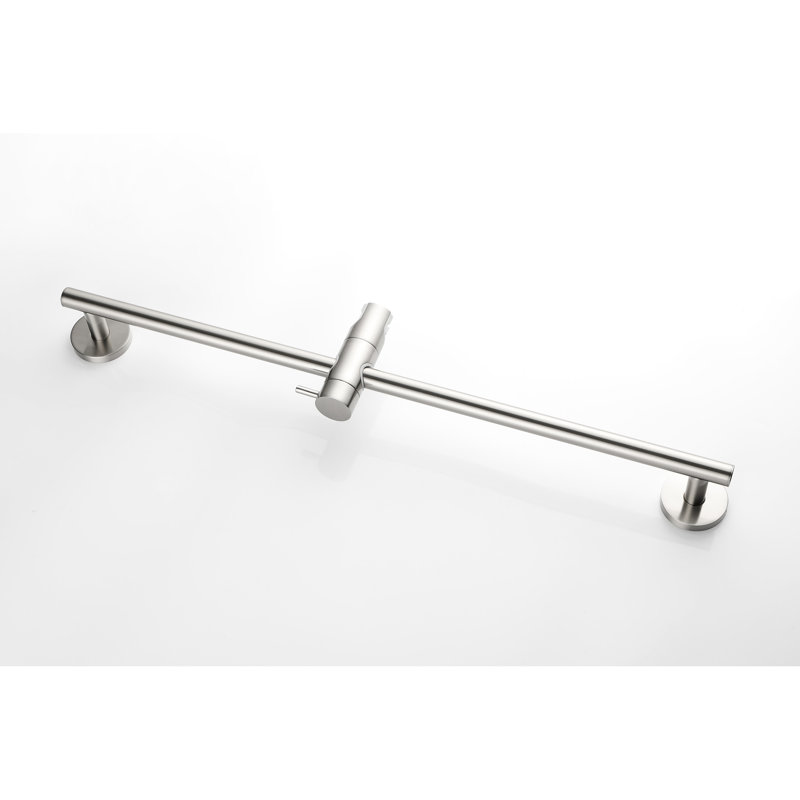 Height Adjustable Handheld Shower With 28 - Inch Slide Bar And 59 Hose, Stainless Steel, Multiple Spray Choices For Different Applications Hose Bar, Modifiable, Brushed Nickel Finish, Steel Long